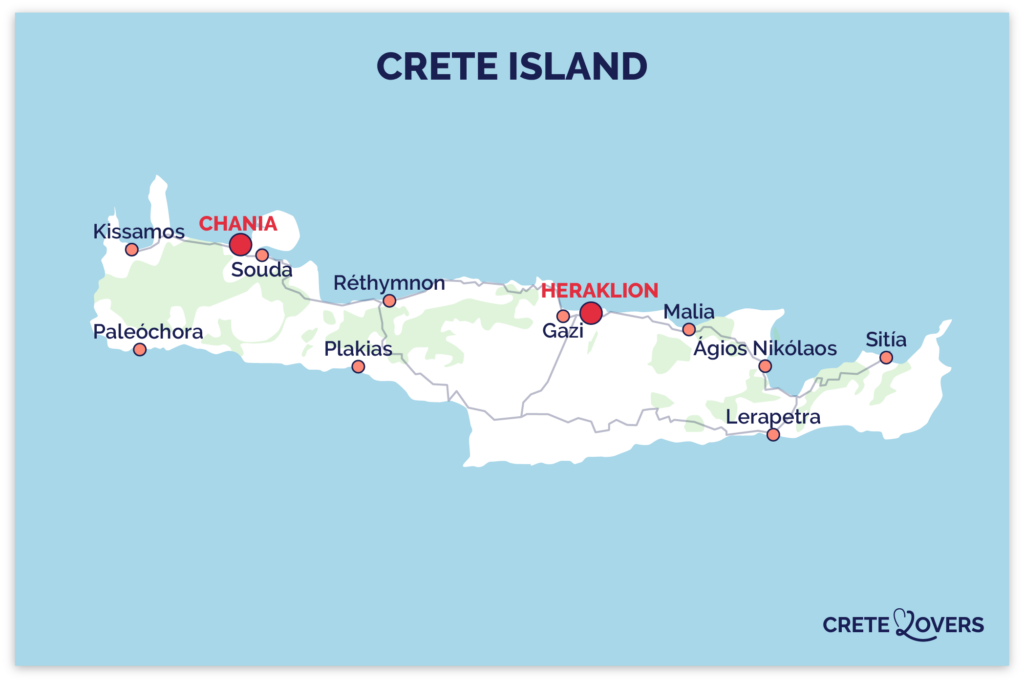 Map of Crete